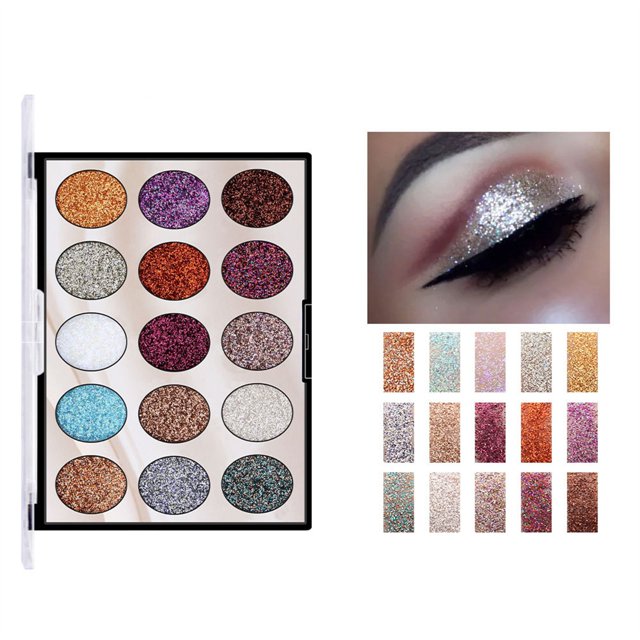 Chailin 15 Color Sequins, Golden Onions, Eye Shadow, Stage Makeup, High