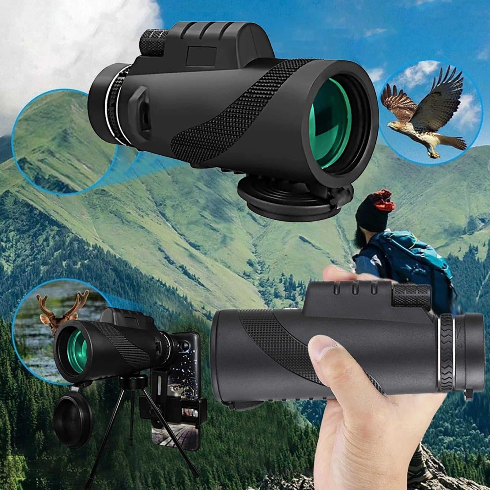 Chailin 80 X 100 High Definition Monoculars For Adults High Power