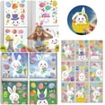 Chailin 9Sheets Easter Day Window Clings Large Easter Egg Balloon Shape