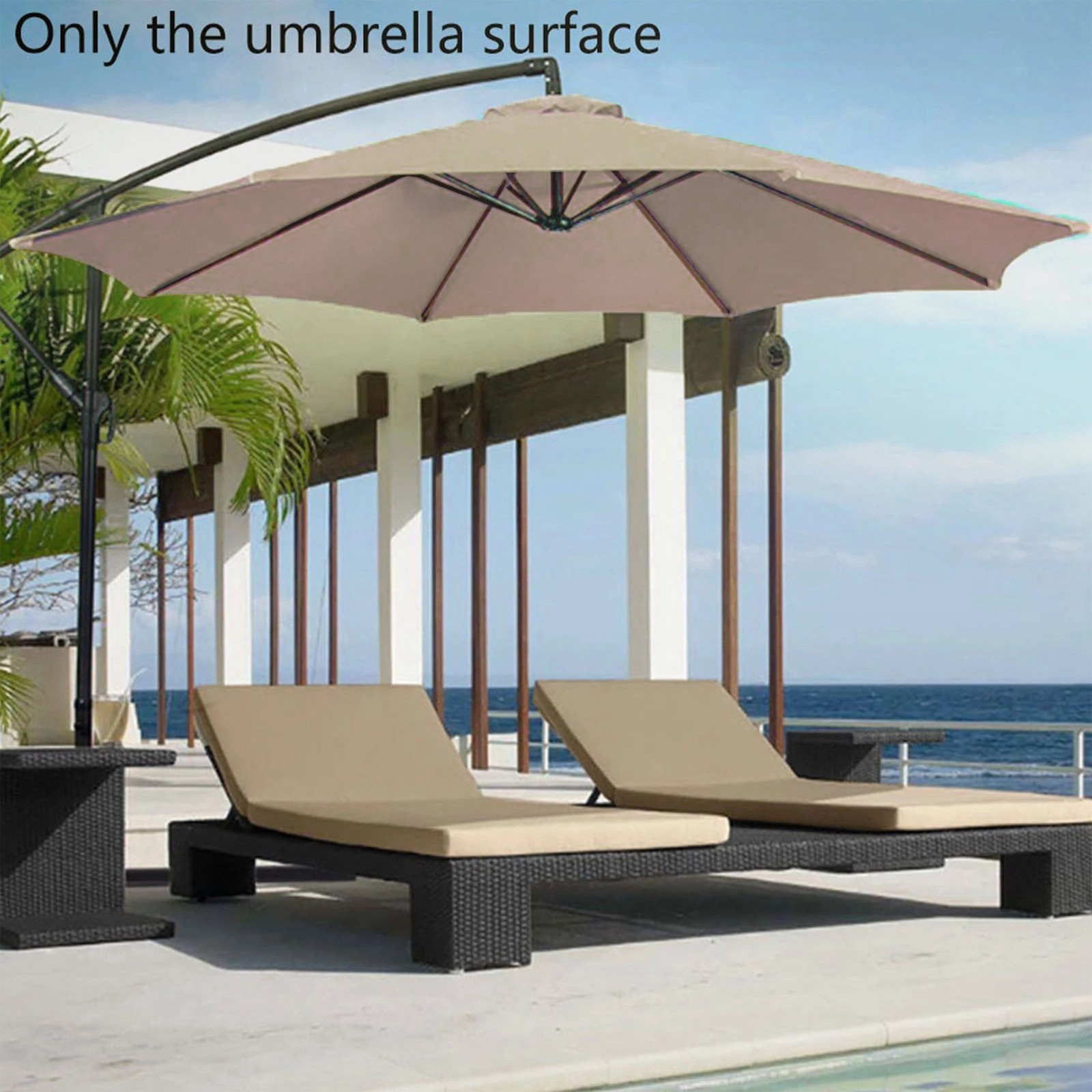 Chailin Outdoor Sunshade 3 M Side Umbrella Cloth Garden Umbrella Roman