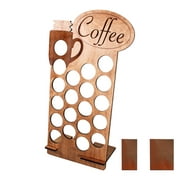 Chailin Wooden Coffee Cup Holder Holds 20 Cups Of Coffee Cup Holder Pod Storage Perfect For Your Coffee Bar Or Kitchen Home Decor Coffee Drinker Gift
