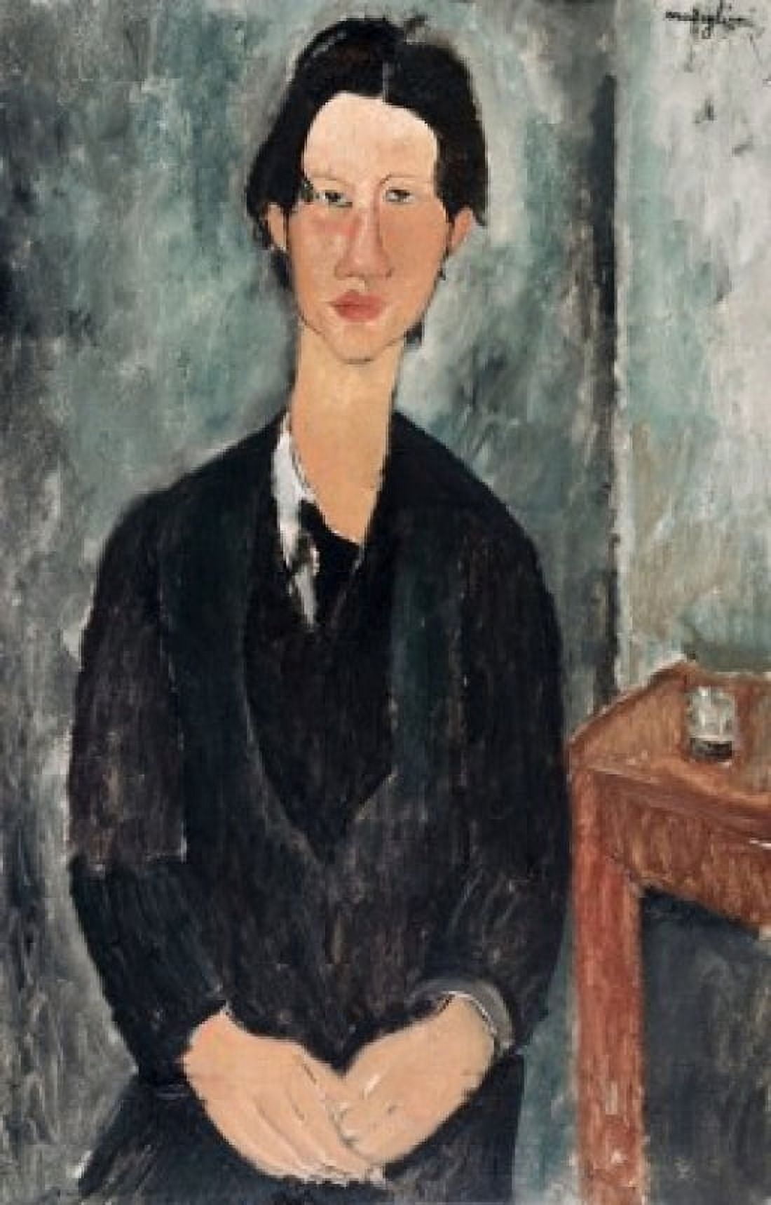 Chaim Soutine 1917 Amedeo Modigliani (1884-1920 Italian) Oil on canvas National Gallery of Art Washington DC USA Canvas Art - Amedeo Modigliani (24 x 36)