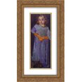 thumbnail image 1 of Chaim Soutine 2x Matted 14x24 Gold Ornate Framed Art Print 'Little Girl in Blue', 1 of 2