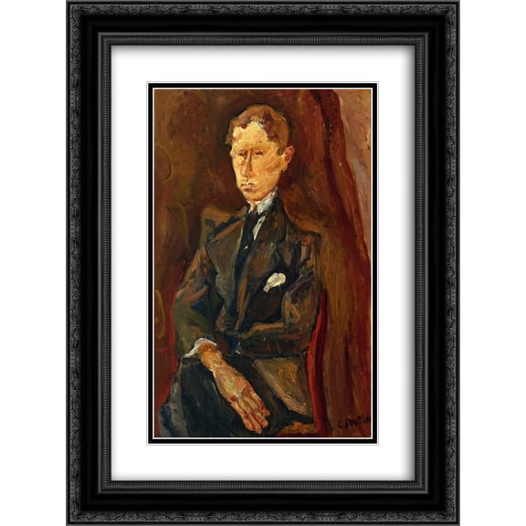 Chaim Soutine 2x Matted 20x24 Black Ornate Framed Art Print 'Le Rouquin'