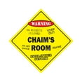 thumbnail image 1 of Chaim's Room Sign Crossing Zone Xing | Indoor/Outdoor | 20" Tall kids bedroom decor door children's name boy girl, 1 of 5