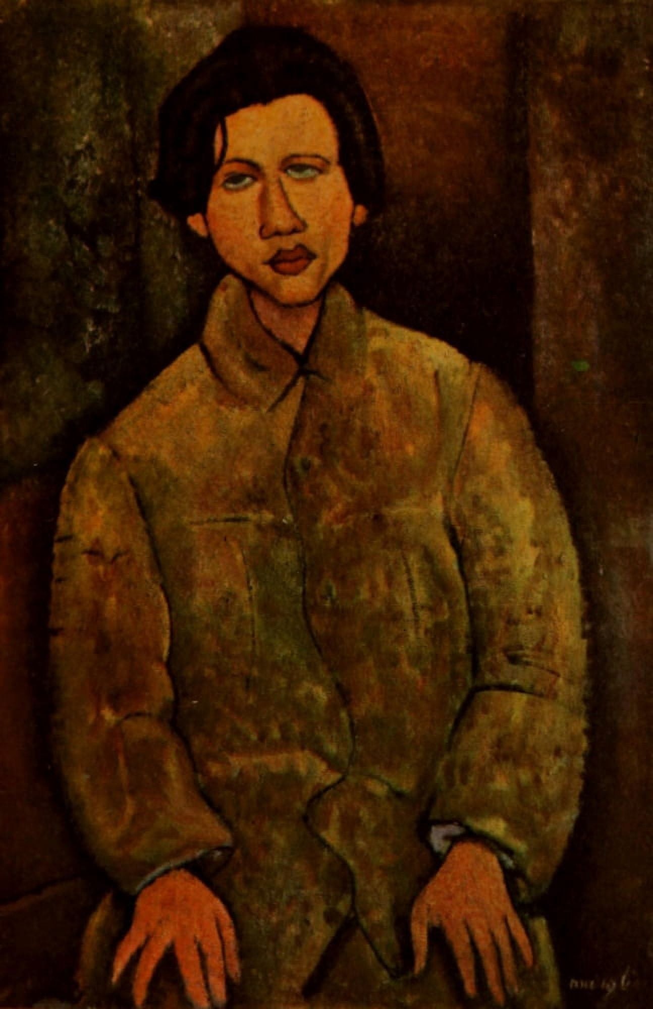 Chaime Soutine 1918 Canvas Art - Amedeo Modigliani (18 x 24)