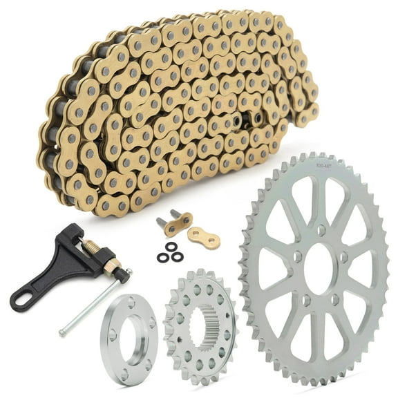 Chain 23T Front 48T Rear Sprocket Conversion Kit for Harley Sportster XL 883 1200 91-up