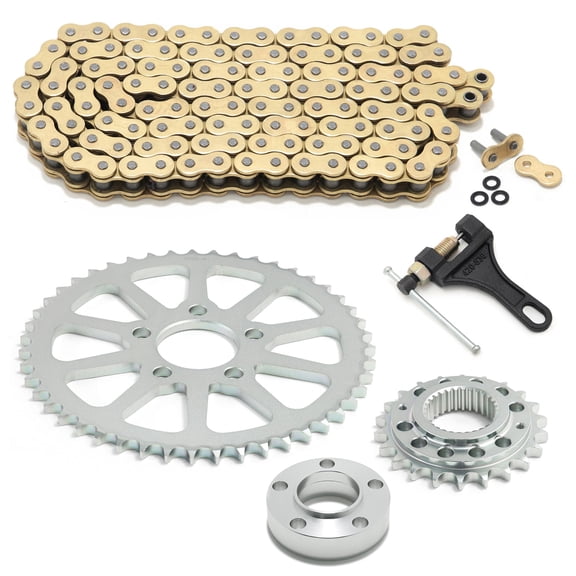 Chain 24T Front 47T Rear Sprocket Conversion Kit for Harley Softail Dyna 2018 2019 2020-2023
