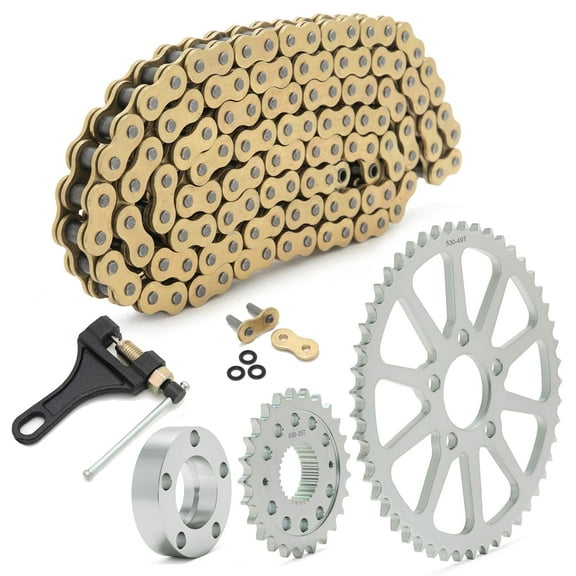 Chain 25T Front 49T Rear Sprocket Conversion Kit for Harley Softail Heritage Classic FLHCS 18-23