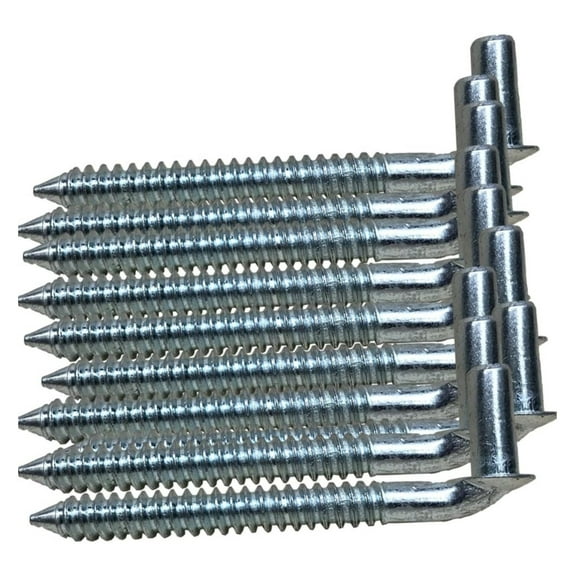 Chain 5/8 Lag screw Gate Hinge Post Side Wood Bolt Hinge Zinc Plated Lot 10