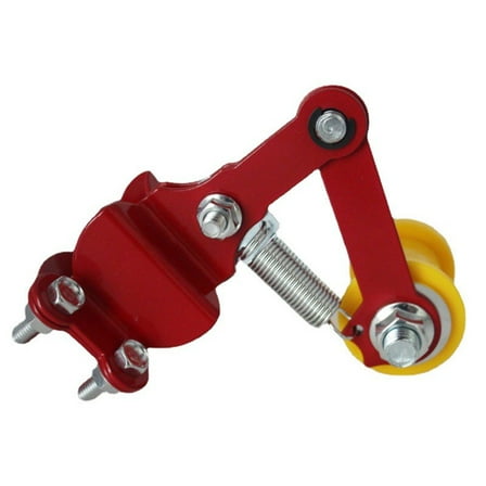 Chain Adjuster Motorcycle Chain Tensioner Universal Accessories Pulley Chain Tensioner Red
