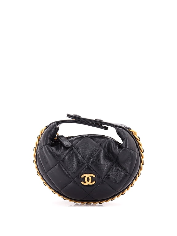 Chain Around Hobo Pouch Quilted Lambskin Extra Mini By Rebag