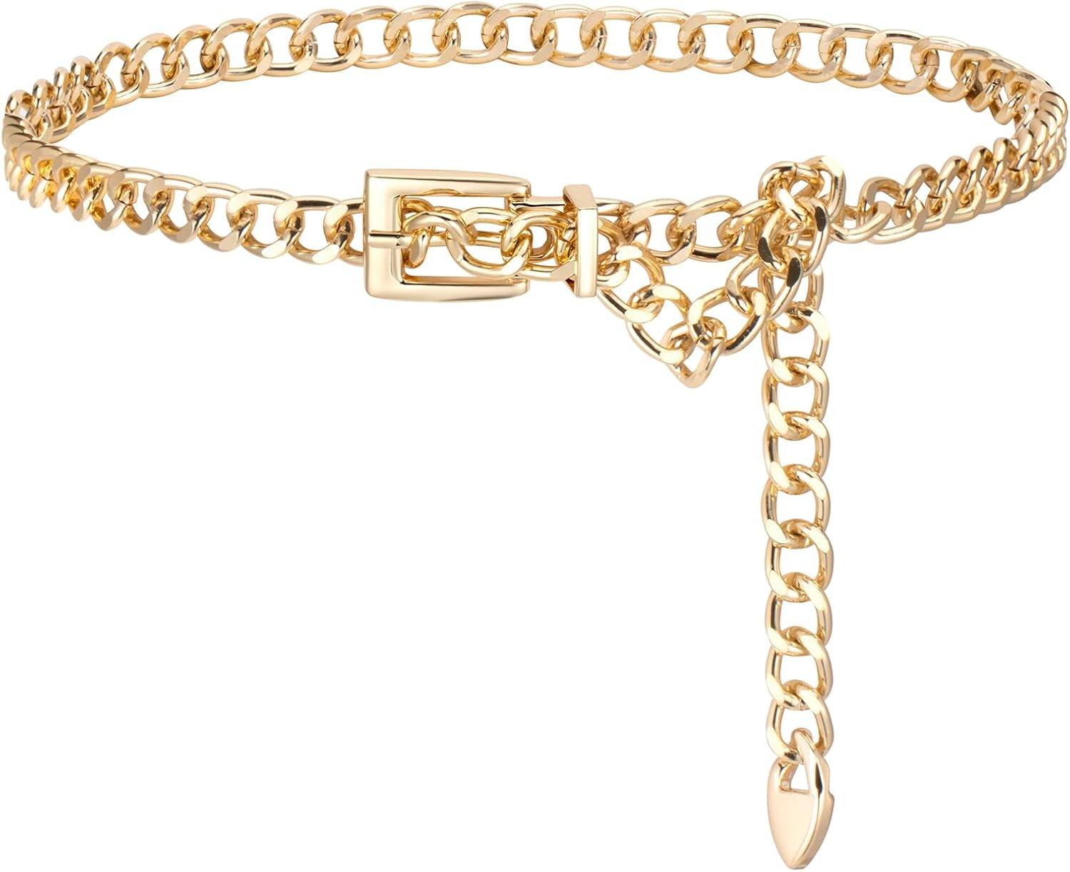 1623 Multi-layer Waist Chain Belt Stylish Leather For Women Chain Belts Leather Waist Belt for Women Layered Metal Chain  main image 2