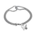 thumbnail image 1 of Chain Bracelet for Women Men, Stainless Steel Bracelets, Minimalist Chain Jewelry, Fashion Accessories, Gift for Mom, Wife, Valentine's Day, 1 of 5