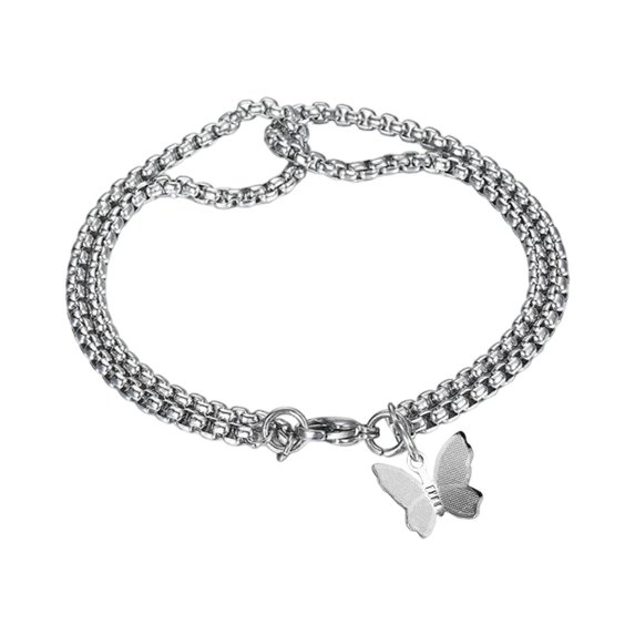Chain Bracelet for Women Men, Stainless Steel Bracelets, Minimalist Chain Jewelry, Fashion Accessories, Gift for Mom, Wife, Valentine's Day