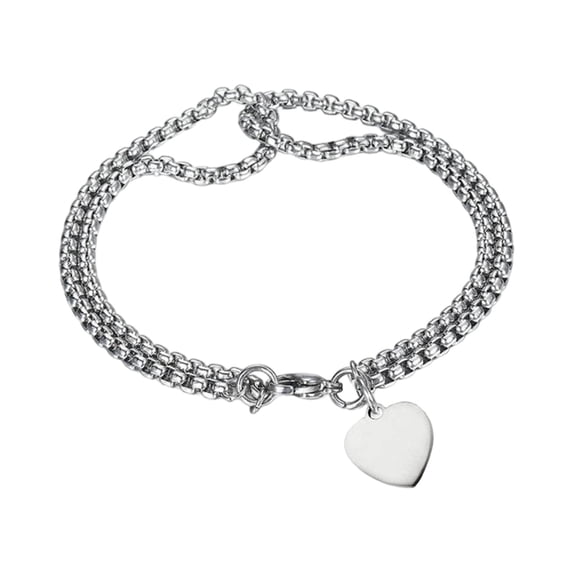 Chain Bracelet for Women Men, Stainless Steel Bracelets, Minimalist Chain Jewelry, Fashion Accessories, Gift for Mom, Wife, Valentine's Day