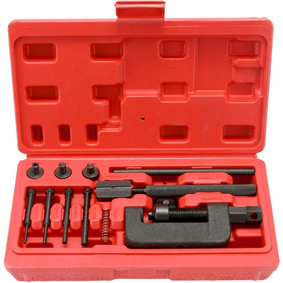 Chain Breaker Set With Carrying Case – Chain Cutter And Riveter For Motorcycle, Bike