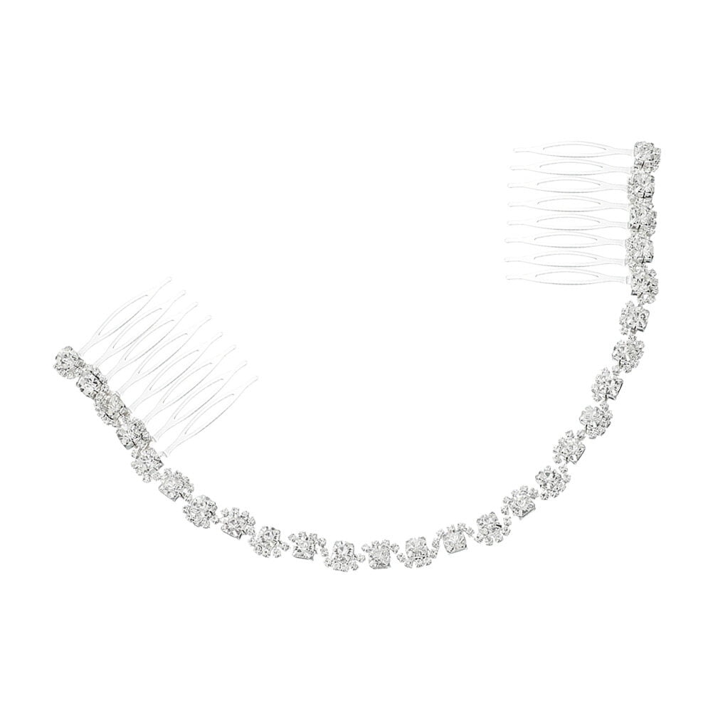 Chain Comb Wedding Hair Accessories for Brides Ribbons Bridal Miss ...