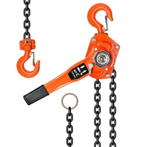 Chain Come Along Chain Lever Chain Hoist with 2 Heavy Duty Hooks, 3T 20ft Lever Chain Hoist,Lever Chain Hoist for Warehouse Building Automotive Machinery