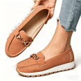 thumbnail image 1 of Chain Decor Slip On Loafers, Casual Platform Walking Shoes (Women's), 1 of 6
