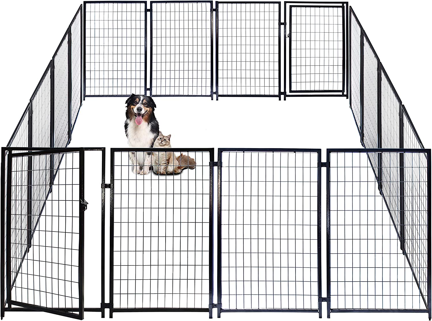 Expandable Dog Kennel Playpen Indoor Outdoor Pen For Small/Medium