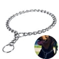 thumbnail image 1 of Chain Dog Training Choke Collar, Adjustable Stainless Steel Chain Dog Collar, Strong, Durable, Weather Proof, Tarnish Resistant Metal Links Walking Training Collar, for Small, Medium, Large Dogs(L), 1 of 3
