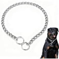 thumbnail image 1 of Chain Dog Training Choke Collar,Adjustable Stainless Steel Chain Slip Collar,Dog Training Collar Chain Slider Collar Resistant Metal Chain,Suitable For Small Medium And Large Dogs, 1 of 6
