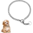 thumbnail image 1 of Chain Dog Training Choke Collar, Adjustable Stainless Steel Chain Slip Collar, Strong, Durable, Weather Proof, Tarnish Resistant Metal Chain, Best for Small Medium Large Dogs, 1 of 7