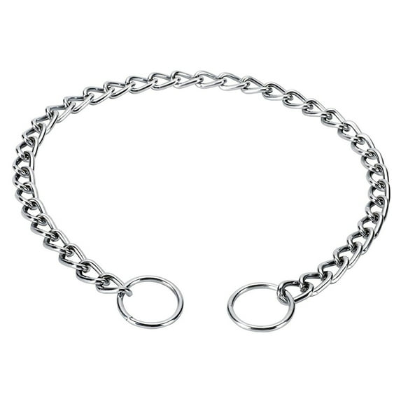 Chain Dog Training Choke Collar,Dog Training Collar Chain Slider Collar Suitable For Small Medium And Large Dogs(M,Silver)