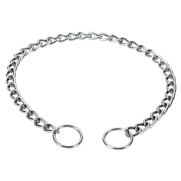 Chain Dog Training Choke Collar,Dog Training Collar Chain Slider Collar Suitable For Small Medium And Large Dogs(M,Silver)