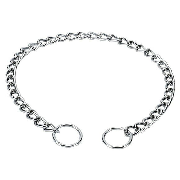 Chain Dog Training Choke Collar,Dog Training Collar Chain Slider Collar Suitable For Small Medium And Large Dogs(S,Silver)