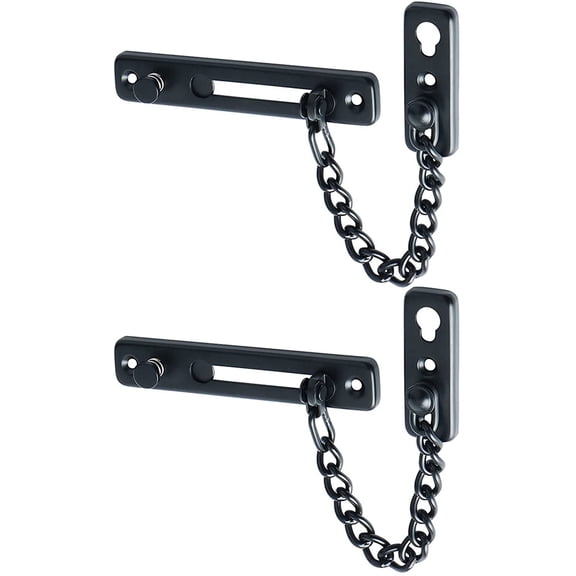 Chain Door Guard Lock, Door Chain Locks with Safety Spring Anti-Theft Press Latch,Chain Locks for Inside Door
