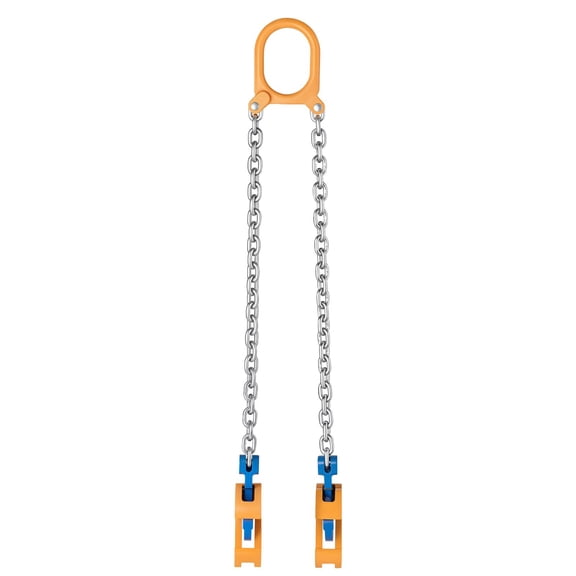 Chain Drum Lifter 2000 lbs G80 Lifting Chain with Thickened Hooks 1.6 FT Barrel Hoist for Metal Plastic Drums 55 Gallon Black
