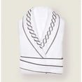 thumbnail image 1 of Chain Embroidered Cotton Bath Robe in Double Extra Large (XXL), Dark Grey Border, 1 of 1