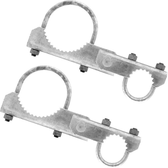 Chain Fence 180 Degree Duty Gate Hinge-for 2-3/8" Outside Diameter Gate Post/Pipe & 1-5/8 Thru 1-7/8" Gate Frame. Chain Post Gate Hinge - Hinge U Bolts Included - 2 Hinge Assy.