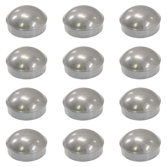 Chain Fence 2 1/2" (2 3/8" OD) Round Dome External Post | Die Cast Aluminum | Chain | (Pack of 12)