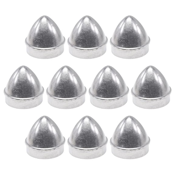 Chain Fence Post Caps 1 5/8" - Aluminum Fence Post Covers (10 Pack) | Rust-Proof Acorn Post Caps | Outdoor Chain Link Fence Accessories