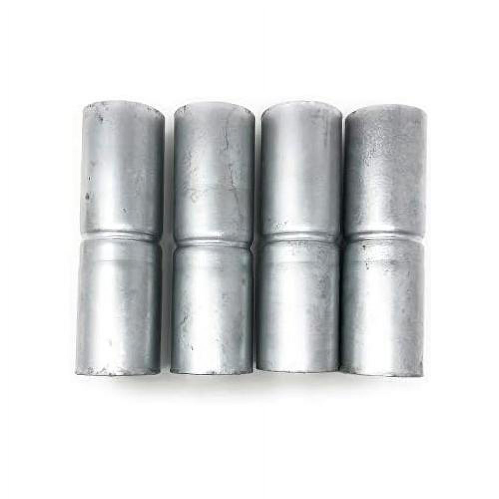Chain Fence Top Rail Sleeves Galvanized Steel 4 Pc Pack 15/8" X 6