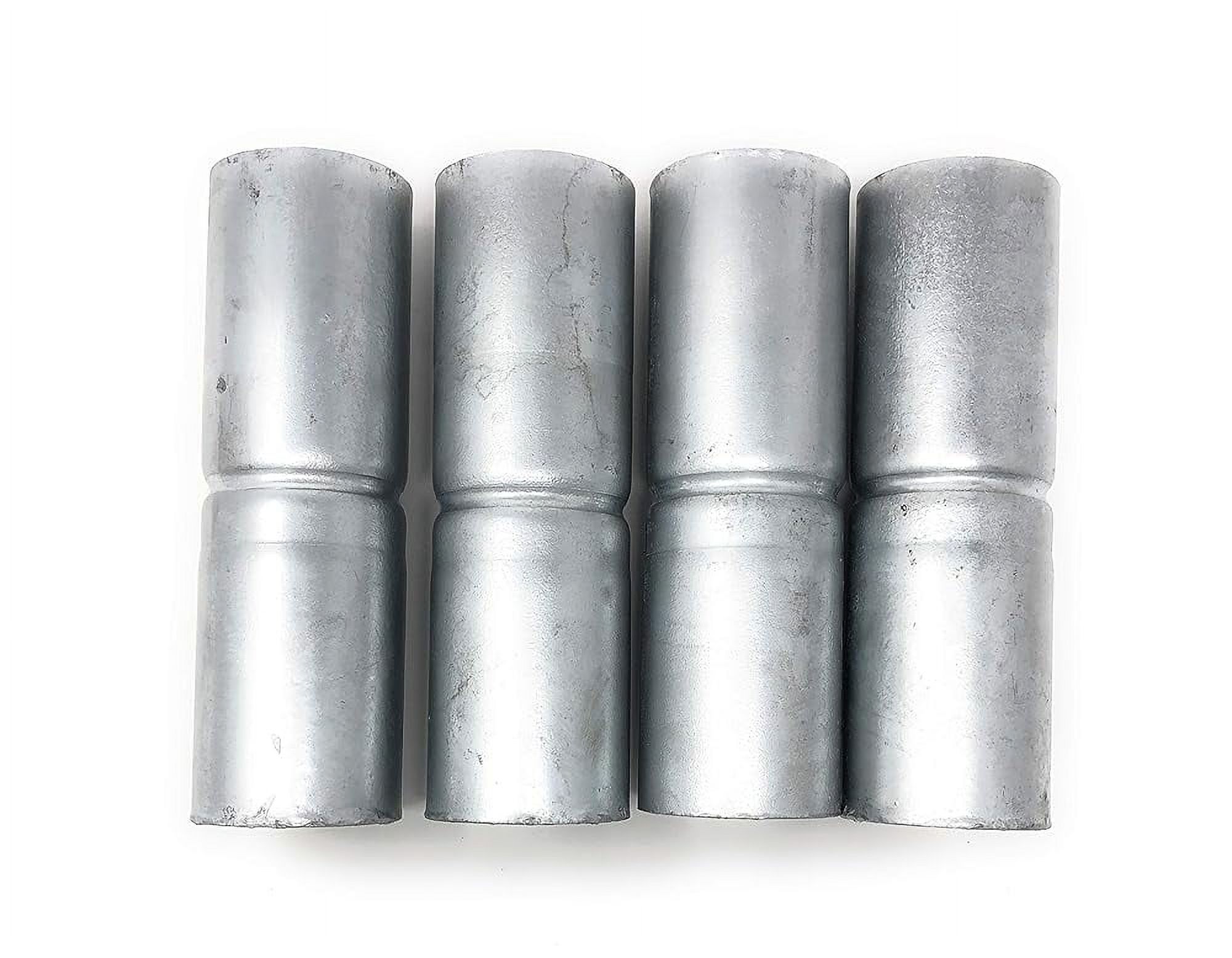 Chain Fence Top Rail Sleeves Galvanized Steel 4 Pc Pack 15/8" X 6