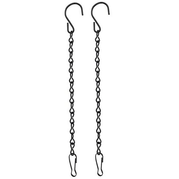 Chain Flower Pot Replacement Chain Clearance, Furenl 2Pcs 9.5 Hanging Chain for Hanging Bird Feeders Birdbaths and Decorative Ornaments, Black
