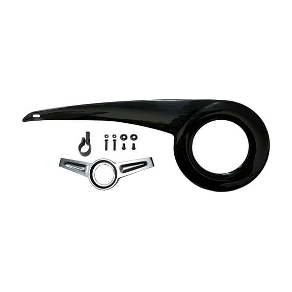 Chain Guard Universal Bike Chain Protector for Riding Biking Cycling Black of Tail Buckle
