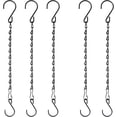 thumbnail image 1 of Chain for Hanging Plants, 10 Inch Black Plant Chains for Hanging Planter Baskets Kits with Hooks for Bird Feeder Wind Chime, Small Chains Perfect for Indoor Outdoor Decor., 1 of 7