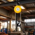 Chain Hoist, 1 Ton (2200 Lbs) Manual Hoist, 10 Ft Lift, 2 Hooks, Steel ...