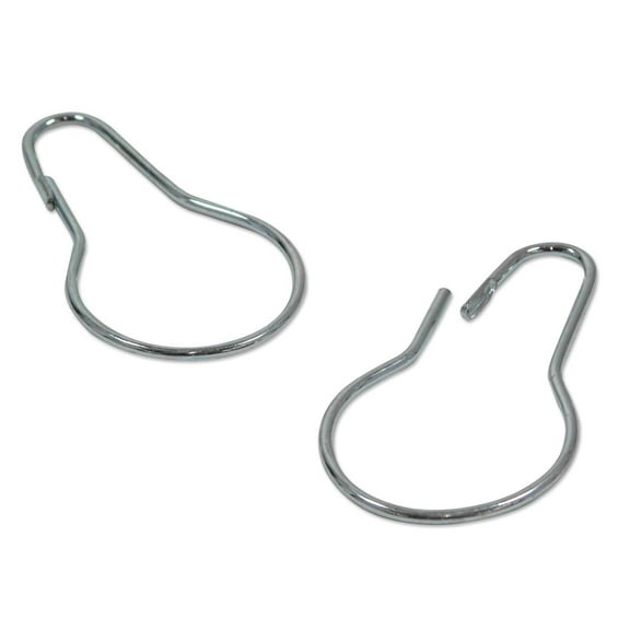 Chain Hooks Silver (Package of 50) Shower Curtain Hooks