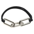 thumbnail image 1 of Chain Leather Band Electroplating Alloy Hair Rope Bracelet Women's Elastic Headband Stylish Hair Accessory Fashionable Hair Ring, 1 of 8