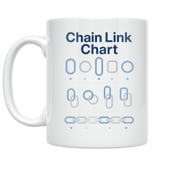 Chain Link Chart Design - Hobby Reference Enthusiast - 11 oz Ceramic Coffee Mug