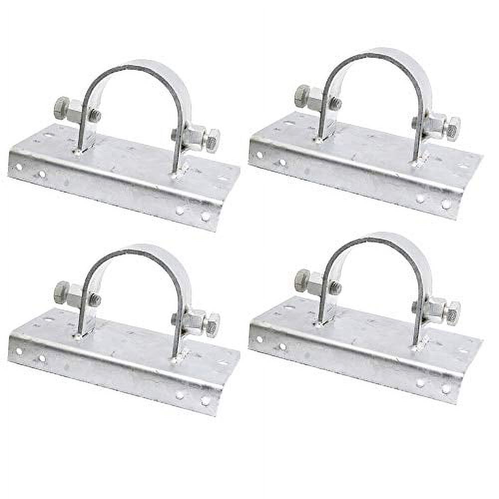 Chain Link Fence 2 1/2" [2 3/8" OD] x 6" Wood to Steel Post Adapters