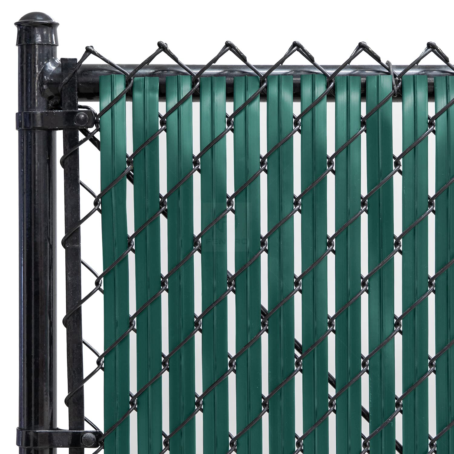 ChainLink Fence Blade Slats with Bottom Lock 6ft, Green