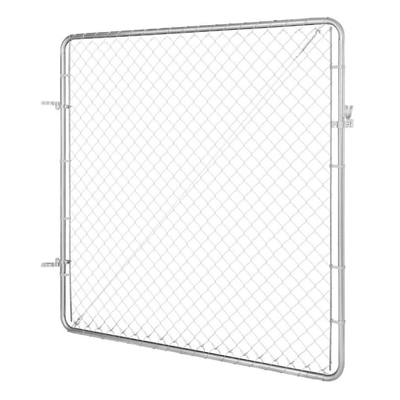 Chain Link Fence Gate 3x4 ft Adjustable Garden Gate Post Not Included