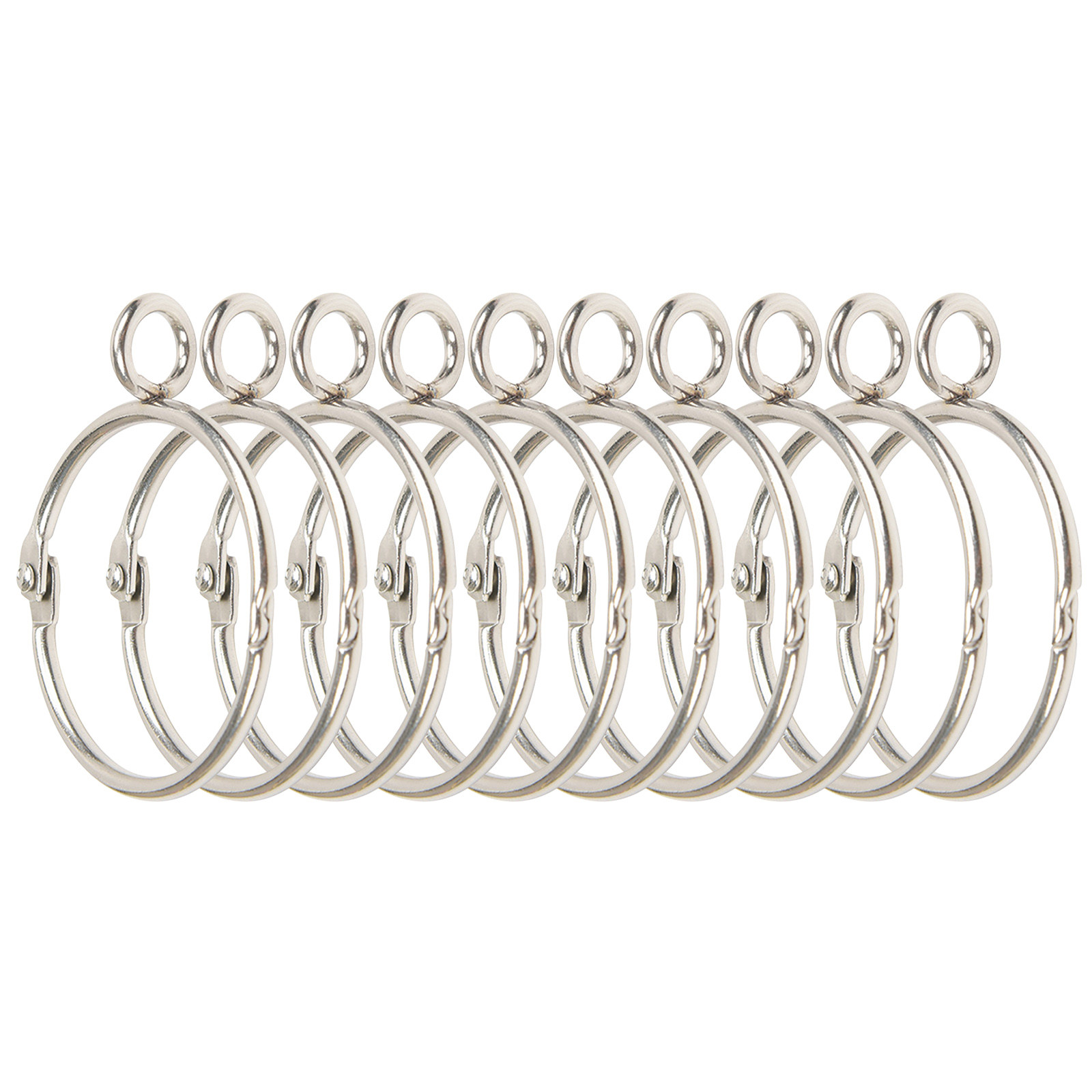 Chain Link Fence Hooks for 10 PCS Shower Curtain Rings Rustproof Shower